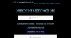 Desktop Screenshot of churches-of-christ.ws